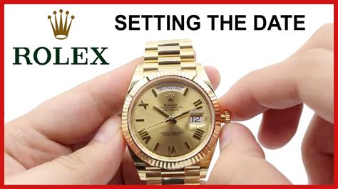 rolex change date|how to adjust rolex date.